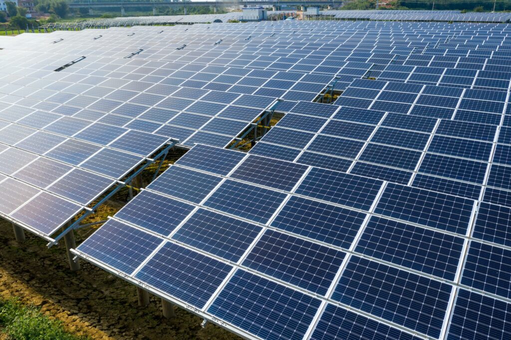 the solar panels